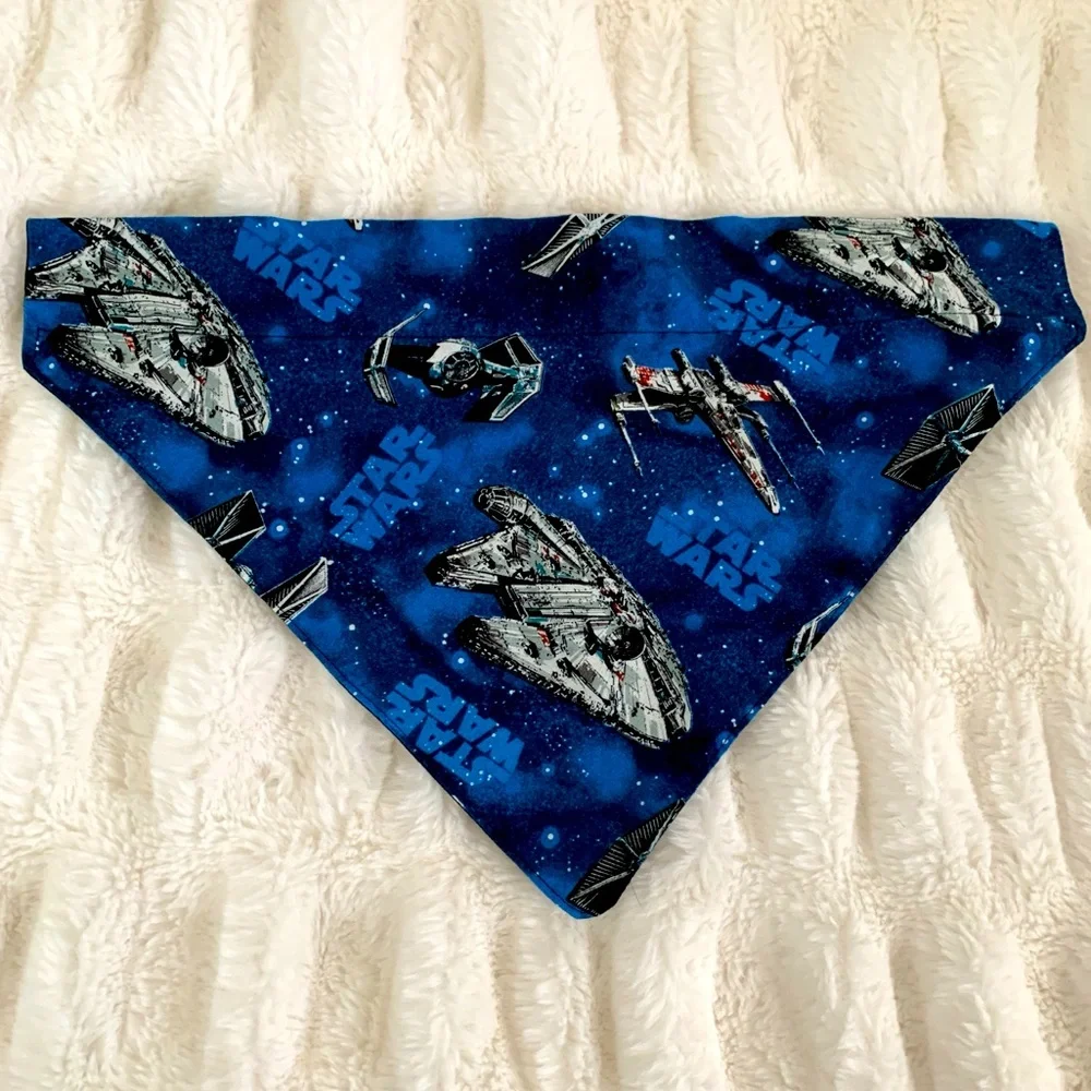 STAR WARS Dog Blue Bandana Scarf Bib Size Large